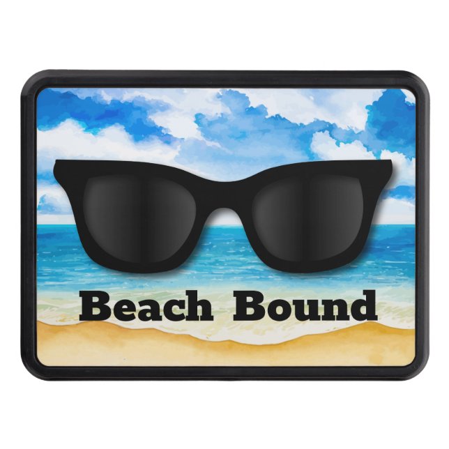 Funny Beach Hitch Cover (Front)
