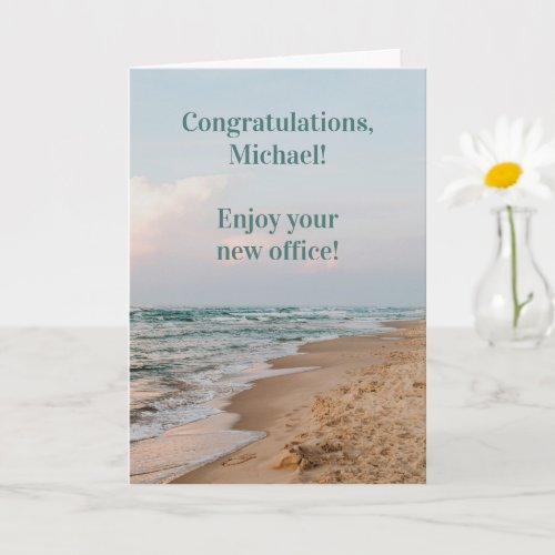 Funny Beach Retirement Card