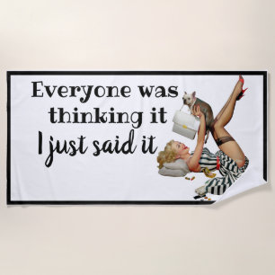 Funny Beach Towel