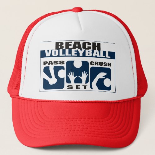 Funny Beach Volleyball Gift Trucker Hat
