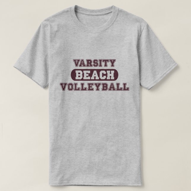 Funny Beach Volleyball T-Shirt (Design Front)