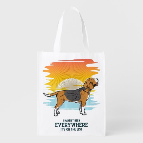 Funny Beagle Beagle Dog Lovers   Grocery Bag