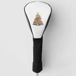 Funny beagle Christmas tree for beagle dog lovers  Golf Head Cover
