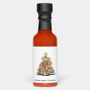Funny beagle Christmas tree for beagle dog lovers  Hot Sauces