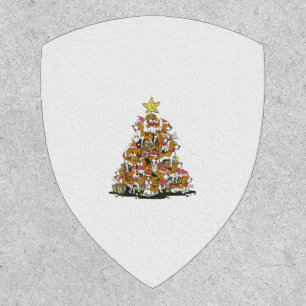 Funny beagle Christmas tree for beagle dog lovers  Patch