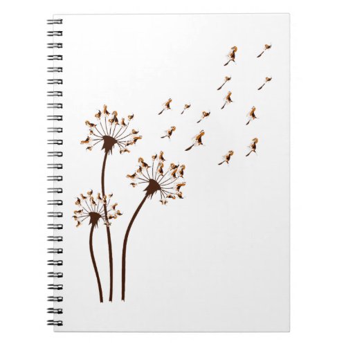 Funny Beagle Dandelions Beagle Dog  Notebook