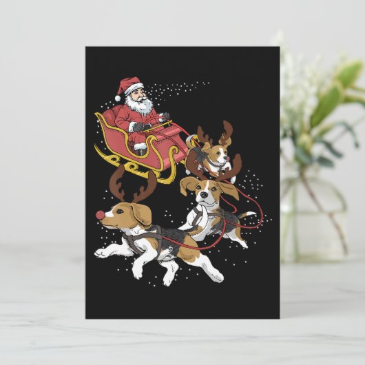 Funny Beagle Dog Christmas Gift For Dog Lover (Standing Front)