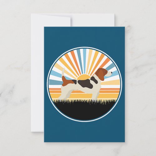  Funny Beagle Dog  Dog Mom Dog Dad  Sunset Pet   Thank You Card