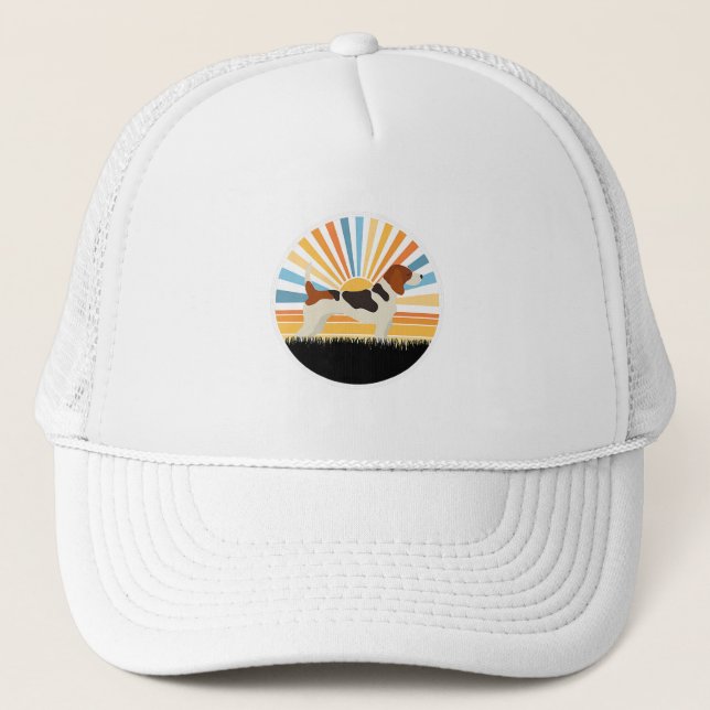 Funny Beagle Dog / Dog Mom Dog Dad / Sunset Pet   Trucker Hat (Front)