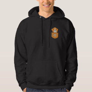 Funny Beagle Dog In The Pocket Hoodie