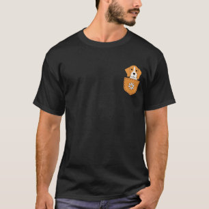 Funny Beagle Dog In The Pocket T-Shirt