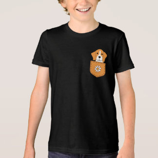 Funny Beagle Dog In The Pocket Tri-Blend Shirt