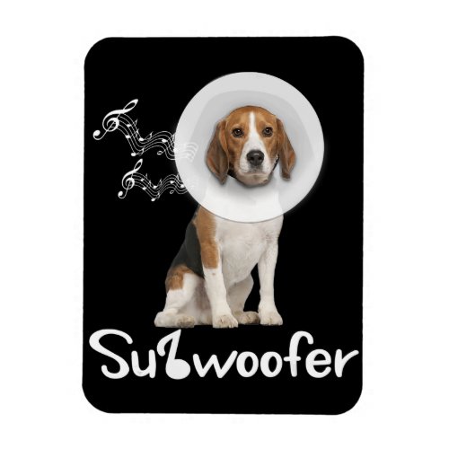 Funny Beagle Dog Lover Sub_Woofer Gift Magnet