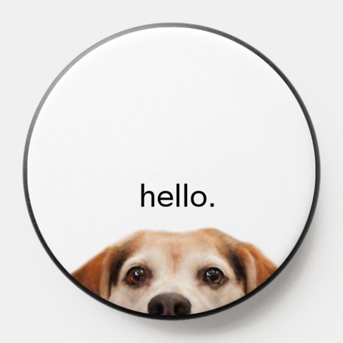 Funny Beagle Dog Nose Face Hello PopSocket