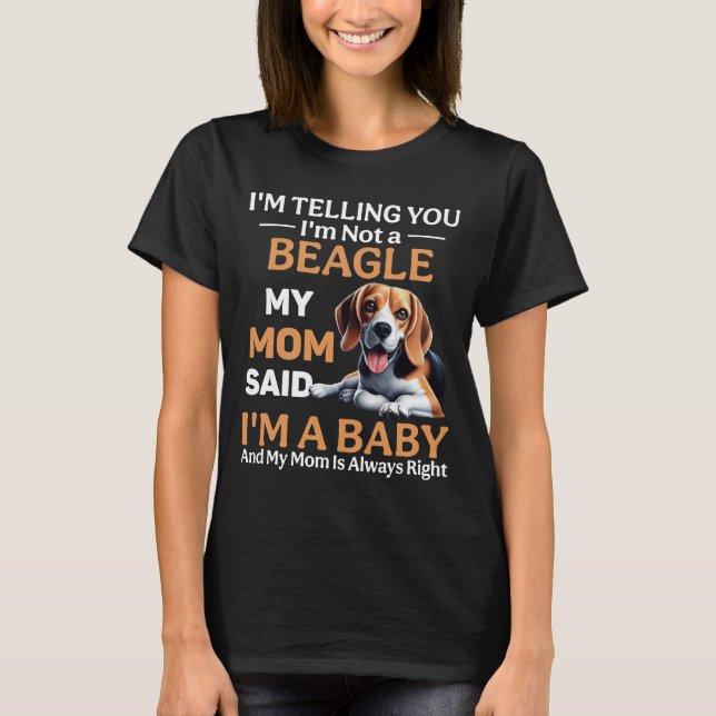 Funny Beagle Dog T-Shirt (Front)