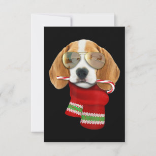 Funny Beagle Dogs Pet Lover Gift Beagle Dog RSVP Card