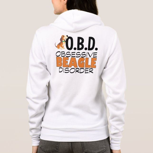 Funny Beagle Hoodie (Back)