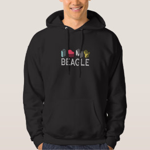 Funny Beagle Lovers I Love My Beagle Hoodie