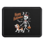 Funny Beagle Skeleton Dog Walking Hitch Cover