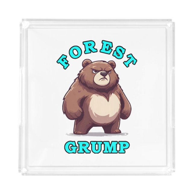 Funny Bear Acrylic Tray (Front)