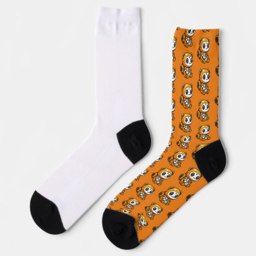 funny bear and pizza socks