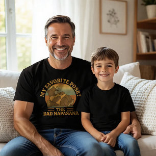 Funny Bear Dad Napasana Yoga T-Shirt