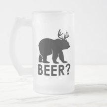 Funny Bear Deer Beer