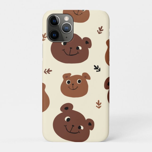 Funny bear face Case-Mate iPhone case (Back)
