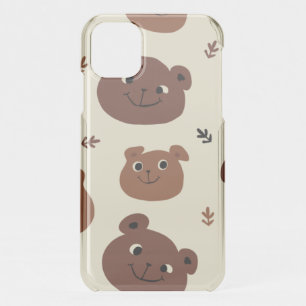 Funny bear face iPhone 11 case