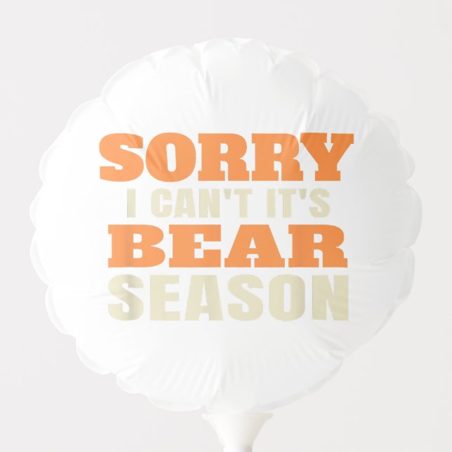 Funny Bear Hunting Balloon (Front)
