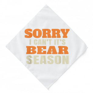 Funny Bear Hunting Bandana