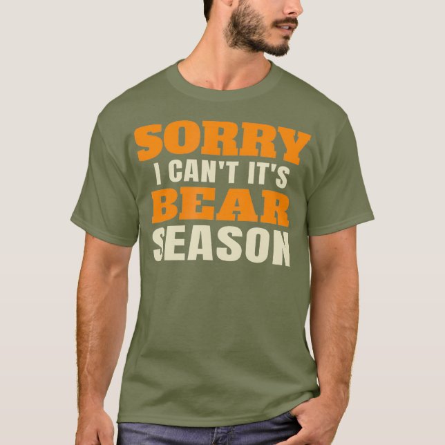 Funny Bear Hunting T-Shirt (Front)