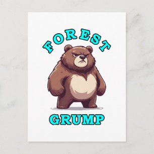 Funny Bear Postcard