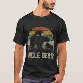 Uncle Bear Shirt for Men Fathers Day Funny Uncle Bear One Cubs