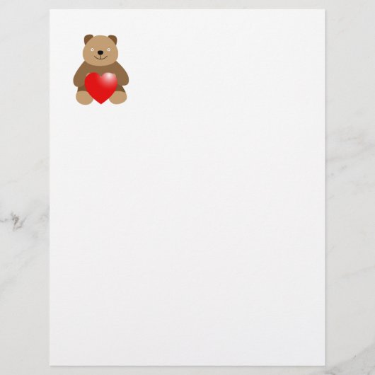 Funny bear with a heart (Front)