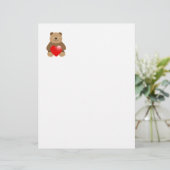 Funny bear with a heart (Standing Front)