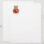 Funny bear with a heart (Front/Back)