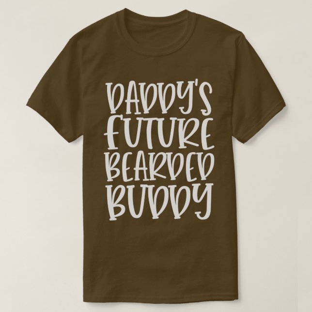 Funny Beard Gifts For Men Daddys Future Bearded T-Shirt (Design Front)