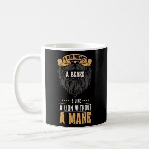 Funny Beard Gifts For Men Rule Dad Manly Bearded Coffee Mug