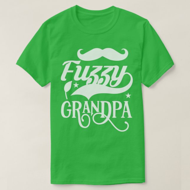 Funny Beard Gifts Fuzzy Grandpa 5 T-Shirt (Design Front)