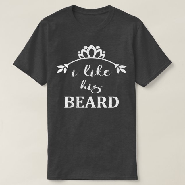 Funny Beard Lovers Gift for Women T-Shirt (Design Front)