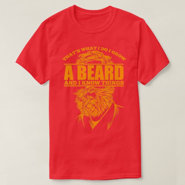 Funny Beard Saying  T-Shirt (Design Front)
