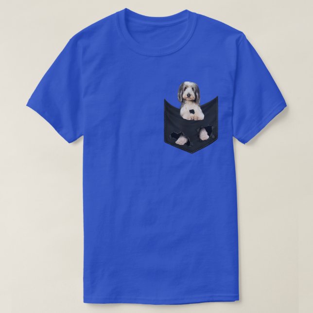 Funny Bearded Collie in Your Pocket for Bearded Co T-Shirt (Design Front)