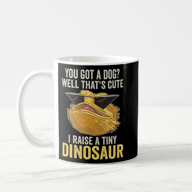 Funny Bearded Dragon Coffee Mug (Left)