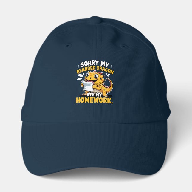 Funny Bearded Dragon Cute Reptile Lover Gift Performance Cap (Front)