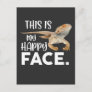Funny Bearded Dragon Face Animal Humor Postcard