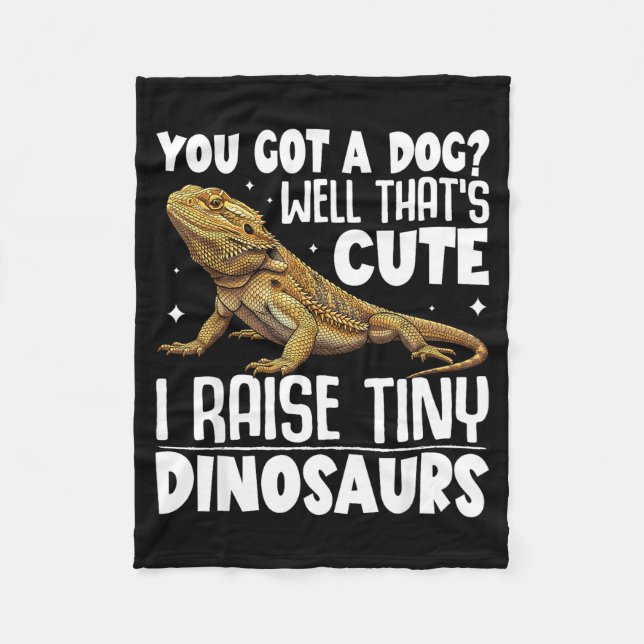 Funny Bearded Dragon Shirt For Men Women Lizard Lo Fleece Blanket (Front)
