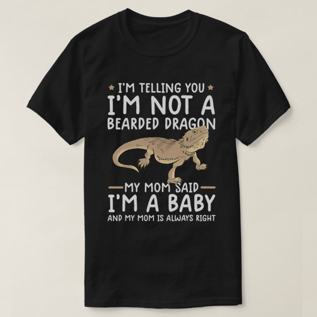 funny bearded dragon shirts lizard shirt bearded d (Design Front)