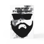 Funny Bearded Friend Birthday Card Funny Bearded Friend Birthday Card