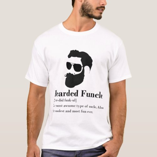 Funny Bearded Funcle shirt Gift For Uncle T_shirt